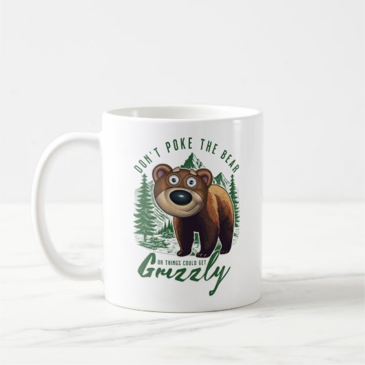 Steek het grizzly-Beer niet aan Koffiemok (Links)