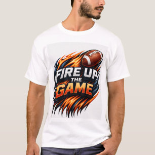 Steek het spel aan Voetbalshirt Krachtige Vlam S T-shirt