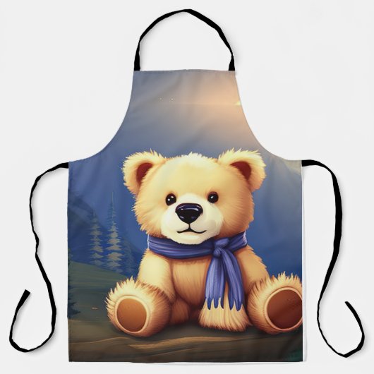 Steek in stijl met ons Teddy Bear Kitchen Schort (Voorkant)