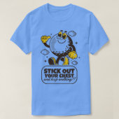 Steek je borst uit en blijf lopen 1 t-shirt (Design voorkant)