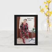 Steek je hand op als je denkt dat de wereld gek is kaart (Gele Bloem)