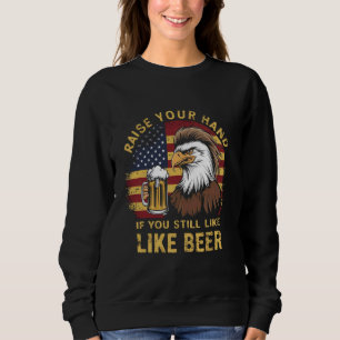 steek je hand op als je nog steeds van Beer Lov h Trui