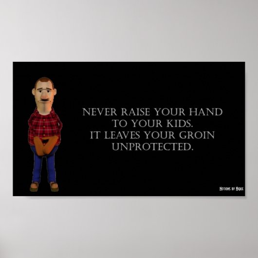 Steek je handen nooit omhoog poster (Voorkant)