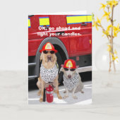 Steek je kaarsen aan kaart (Gele Bloem)