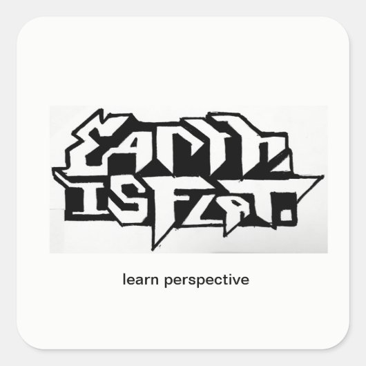 Steek je ogen dicht vierkante sticker (Voorkant)