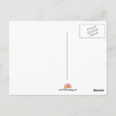 Steek man op de trap "één stap.." briefkaart (Achterkant)