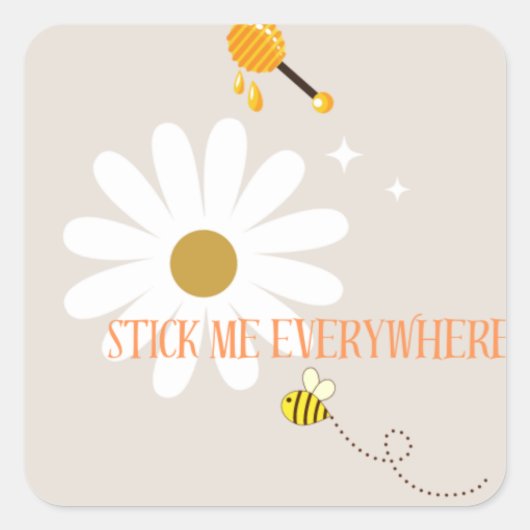 Steek me overal Sticker (Voorkant)