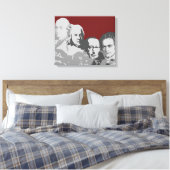 Steek meer ruis Composers Red Canvas afdrukken (Insitu (Slaapkamer))