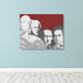 Steek meer ruis Composers Red Canvas afdrukken (Insitu (Houten vloer))