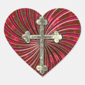 Steek mijn hart over hart sticker (Voorkant)