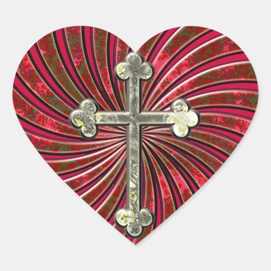 Steek mijn hart over sticker (Voorkant)