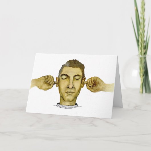 Steek mijn oren naar alle politieke eenden kaart (Voorkant)