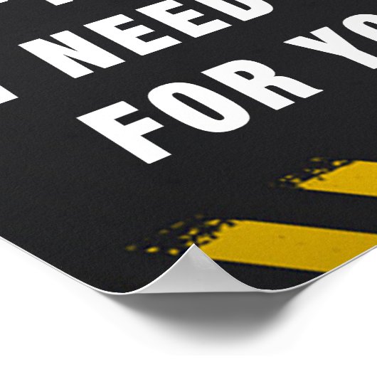 Steek mijn tools niet poster (Hoek)