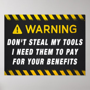 Steek mijn tools niet poster