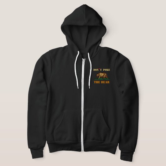 Steek niet in het Beer, Californië Stem! Hoodie (Laagn)