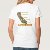 Steek niet in het Beer, Californië Stem! T-shirt (Achterkant)