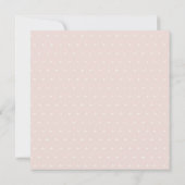 Steek ons kleine Melon Pastel Roze Baby shower Kaart (Achterkant)