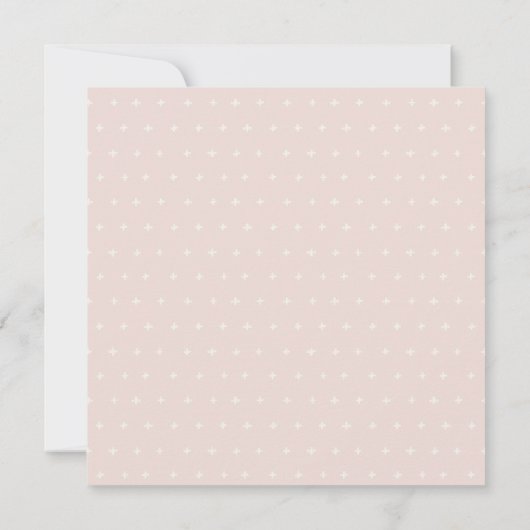 Steek ons kleine Melon Pastel Roze Baby shower Kaart (Achterkant)