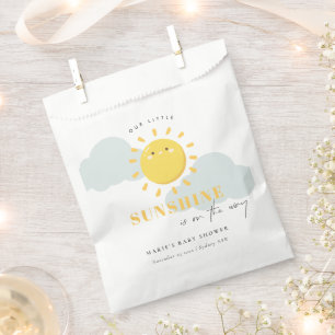 Steek ons kleine zonnige gele Baby shower Bedankzakje