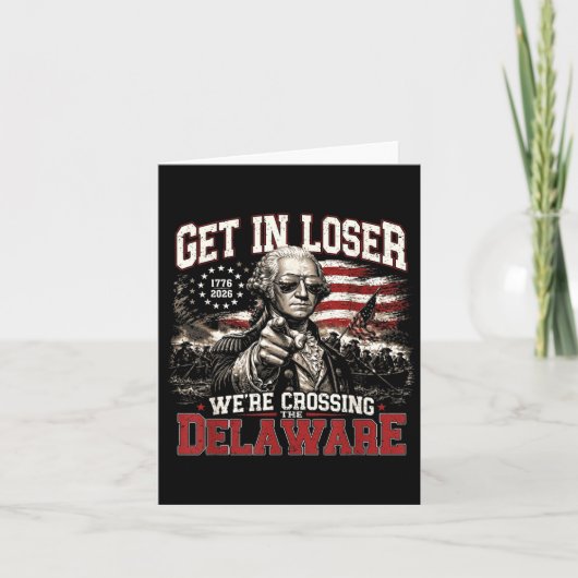 Steek Over Het Overvaren Van De Delaware 4 Juli Vi Kaart (Voorkant)