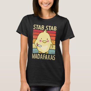 Steek Steek Madafakas Kuiken Baby Kip Retro T-shirt