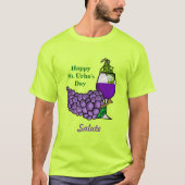 Steek Urho-flessen omhoog! + Salute Tweezijdig T-s T-shirt (Voorkant)