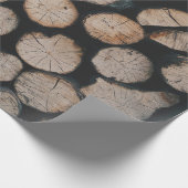 Steek van bruine bossen cadeaupapier (Hoek)