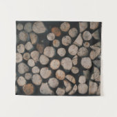 Steek van bruine bossen wandkleed (Voorkant (horizontaal))