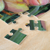 Steek van kleurrijke tulpen legpuzzel (Zijkant)