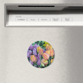 Steek van kleurrijke tulpen magneet (Insitu (Vaatwasser))