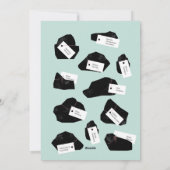 Steek van (republikeinse) kolen feestdagenkaart (Achterkant)