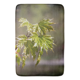 Steekgroene appelvertakking met kleine bladeren badmat