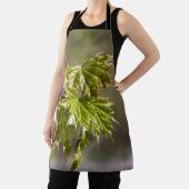 Steekgroene appelvertakking met kleine bladeren schort (Insitu)