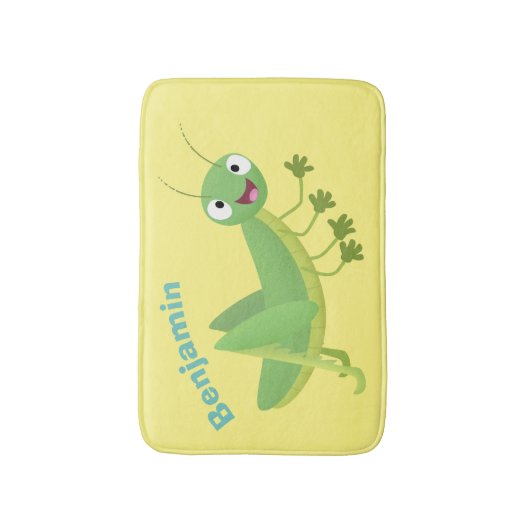 Steekgroene dolle cartoon badmat (Voorkant Verticaal)