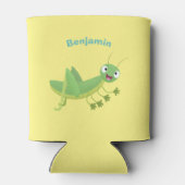 Steekgroene dolle cartoon blikjeskoeler (Achterkant)