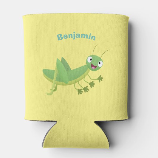 Steekgroene dolle cartoon blikjeskoeler (Achterkant)