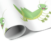 Steekgroene dolle cartoon cadeaupapier (Rol Hoek)