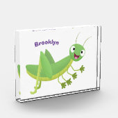 Steekgroene dolle cartoon fotoblokken (Links)
