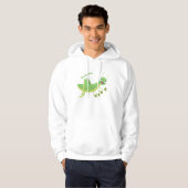 Steekgroene dolle cartoon hoodie (Voorkant volledig)