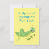 Steekgroene dolle cartoon kaart (Achterkant)