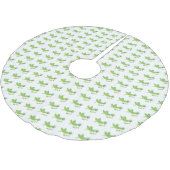 Steekgroene dolle cartoon kerstboom rok (Gekanteld)