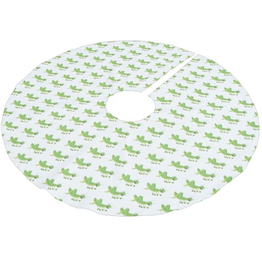 Steekgroene dolle cartoon kerstboom rok (Gekanteld)