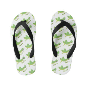 Steekgroene dolle cartoon kinder teenslippers