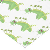 Steekgroene dolle cartoon korte tafelloper (Hoek)