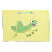 Steekgroene dolle cartoon kussensloop (Voorkant)