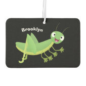 Steekgroene dolle cartoon luchtverfrisser (Achterkant)