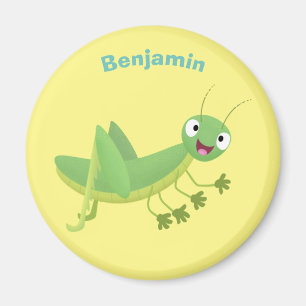 Steekgroene dolle cartoon magneet