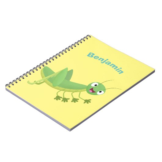 Steekgroene dolle cartoon notitieboek (Linkerzijde)