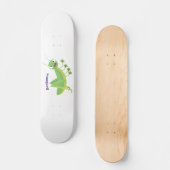 Steekgroene dolle cartoon persoonlijk skateboard (Voorkant)