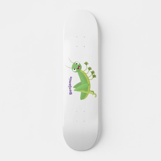 Steekgroene dolle cartoon persoonlijk skateboard (Voorkant)